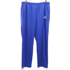 adidas アディダス ストライプ柄 トラックパンツ O ブルー ジャージ メンズ 古着