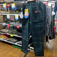 cookman クックマン⚫︎シェフパンツ　ロング　イージーパンツ　ネイビー　チェック　M L