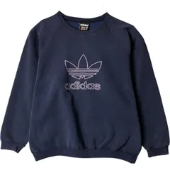 古着 80年代 アディダス adidas ロゴスウェットシャツ トレーナー USA製 メンズXL相当 ヴィンテージ/eaa576712