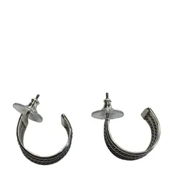 FIRST AMERICAN TRADERS ファーストアメリカントレーダーズ スターリングシルバー フープピアス ツイストサンド SB イヤリング ピアス SILVER 新品