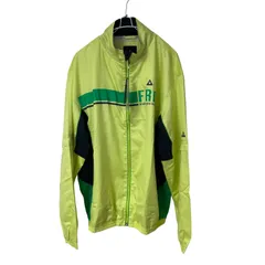 Z1538【美品】le coq sportif GOLF COLLECTION ルコックスポルティフ ゴルフコレクション ウインドブレーカー 裏地メッシュ 蛍光イエロー サイズLL 未使用タグ付