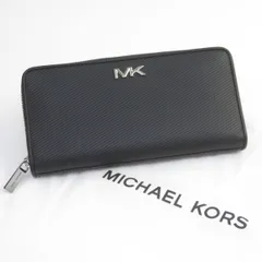 MICHAEL KORS マイケルコース サフィアーノレザー ラウンドファスナー 長財布 39S4LVCZ1L ブラック ※中古美品