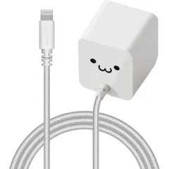 エレコム USB コンセント 充電器 12W Aポート×1 高耐久Lightningケーブル ライトニング 1.5m 【 iPhone 対応 】 ホワイトフェイス MPA-ACL07WFのサムネイル