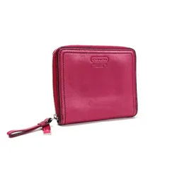 コーチ ラウンドファスナー財布 ジップラウンドウォレット レザー ピンク