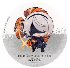 【中古】食器 2B(ミニキャラ/目隠し有り) ホログラムコースター 「NieR：Automata(ニーア オートマタ) Ver1.1a×DECOTTO by animatecafe」 対象商品購入特典