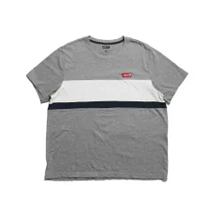 【最終値下げ SALE】Levi’s リーバイス Tシャツ ワンポイント 刺繡 グレー×ホワイト×ブラック XXL B202507