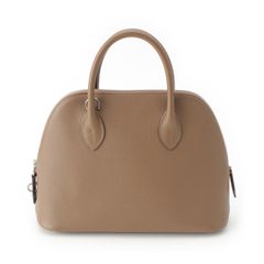 エルメス U刻 ボリード1923 エヴァ―カラー ハンドバッグ ベージュドワイマール【中古】