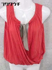 ◇ DES PRES デ プレ ノースリーブ カットソー サイズ1 レッド レディース 【中古】 【1002800476299】
