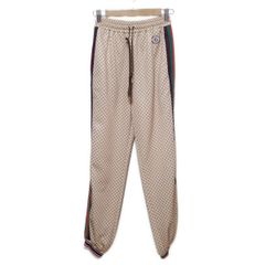 GUCCI(グッチ) パンツ サイズXS レディース - 655198 ベージュ×レッド×マルチ フルレングス
