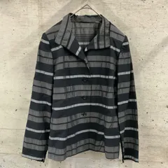 KENZO 90s ジャケット ブラウン 襟付き 型押し クロコジャケット