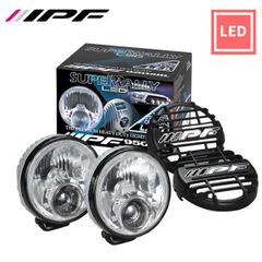 IPF 950スーパーラリー LEDランプ丸形直径163mmストーンガード付新品