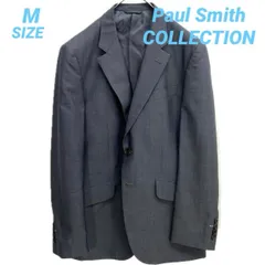 Paul Smith COLLECTION ポールスミスコレクション テーラードジャケット  シルク混ウール 裏地花柄 ノッチドラペル 二つボタン サイドベンツ 袖口開き見せ 背抜き チャコールグレー メンズ 秋 ゴーゴー古着久喜倉庫店B9396