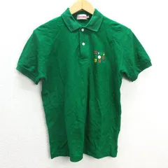 z■日本製■ミキハウス/MIKIHOUSE 半袖ポロシャツ 鹿の子【M】緑/men's/25【中古】