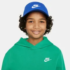 ナイキ 子ども用 帽子 キッズ ジュニア NIKE YTH クラブ US CB FUT WSH キャップ｜子ども スポーツキャップ ブルー 青 ロゴキャップ ナイキキャップ 子供 運動 nike/FB5063-480