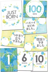[한정수량] (Pattern_BOY) 포토 베이비 24 사이드 12 카드 월간 카드 카드 [베이비스티티] 먼스 에이지 포토