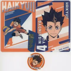 【中古】グッズセット 西谷夕 クリアカード2種＆ステッカーセット 「劇場版ハイキュー!! ゴミ捨て場の決戦」