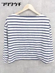 ◇ BEAUTY&YOUTH UNITED ARROWS ボーダー 長袖 Tシャツ カットソー ホワイト ネイビー レディース 【中古】 【1002800493470】