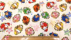 パウ・パトロール、生地幅110cm×長さ100cm、クリーム