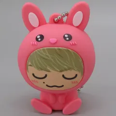 【中古】キーホルダー 藤原樹(THE RAMPAGE)/ウサギ(ピンク色) NEW YEAR 2023 着ぐるみキーホルダー(レア) EXILE TRIBE STATION限定