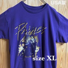 【古着】prince(プリンス)半袖Tシャツ XL パープル バンドTシャツ ヴィンテージ アメリカ古着