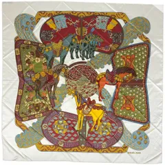 エルメス カレ90 ART des STEPPES ステップ美術 スカーフ HERMES エルメス スカーフ 90 カレ ART des STEPPES ステップ