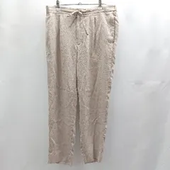 ◇ ⊂ UNITED ARROWS ユナイテッドアローズ 混合生地 スラックス サイズXL ベージュ系 メンズ E  【1501230037563】