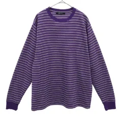 岡村靖幸 ピーチ・コットン・セーター ボーイズサイズ パープル 美品
