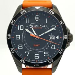 【ほぼ未使用】ビクトリノックス　フィールドフォーススポーツ　FIELDFORCE SPORT GMT　241897　クォーツ　黒　デイト表示　樹脂ベルト