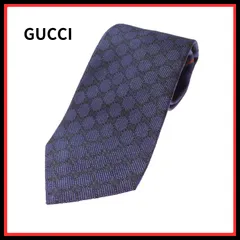 【限定商品】グッチ GUCCI ネクタイ メンズ 456522 4B002 4000 ネイビー ブラック GGパターン
