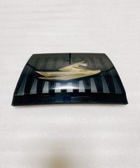 新品・高島屋保証付き」 本べっ甲・帯留め・貝合わせ蒔絵 伝統工芸士
