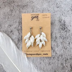 オーバルパールシャラシャラピアス［サージカルステンレス］※イヤリング変更可能