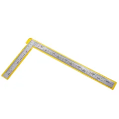 [특별 세일] 폭이 넓은 스테인리스 스틸 두꺼운 목수 직각 목수 DIY 설명서 15cm 직사각형 크기 30cm 커브 (실버 루보니에 1개)