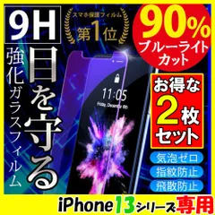 2枚セット iPhone14シリーズ ブルーライトカットフィルム 保護フィルム ガラスフィルム 画面保護 保護シート 13mini 13/13Pro 13ProMax