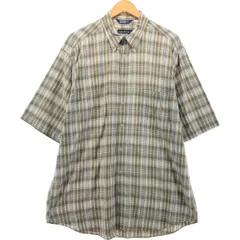 古着 90年代 ノーティカ NAUTICA 半袖 ボタンダウン チェックシャツ メンズXL相当 ヴィンテージ/eaa543769