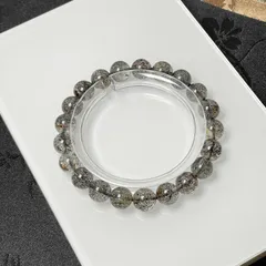 逸品 EU製 ★ストロベリークォーツ★パワーストーン ブレスレット 苺水晶 綺麗 天然石 ブラック 貴重 幸運 贈り物 ギフト 8.8-9.3mm ZB5165