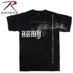 メンズTシャツ ミリタリー アーミー ロスコ ROTHCO ビンテージ・グラフィックプリント Tシャツ アーミー・ヘリコプター  アメリカSサイズ（日本Mサイズ相当）のみ USA アメリカ直輸入 66900 送料無料