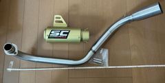 ASC RACING ホンダ グロム用 フルエキ マフラー ゴールド