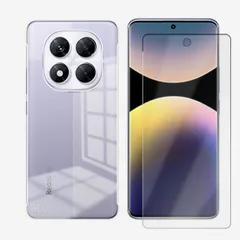 [PC1-J-F102] Xiaomi Redmi Note 14 Pro 5G スマホ 対応 ケース 透明 クリア ポリカーボネイト製 (PC) 無地 カメラレンズ全面保護 サイドカット スマホカバー シャオミ スマホ redminote14pro 2409