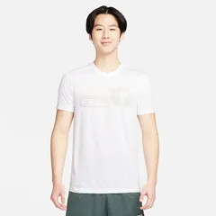 ナイキ 半袖 Tシャツ メンズ NIKE Dri-FIT Studio 72 トレーニング  速乾 スポーツウェア クルーネック巣 プリントT  nike 服 白 メンズウェア ウエア  /FQ3877-100