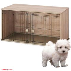 D6361◆未使用 犬 ケージ ナチュラルファニチャー ナチュラル 小型犬用 ペツトケージ サークル ハウス アイリスオーヤマ・NFPC-1200