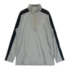サイズ：XL PUMA GOLF プーマゴルフ  ハーフジップ 長袖Tシャツ  グレー系 [240101378308]# ゴルフウェア メンズ ストスト