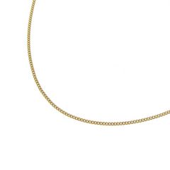 喜平チェーンネックレス K18 18金 2面カット 0.40φ 幅1.34mm 長さ45cm 約3.5g キヘイチェーン アジャスター付 （造幣局検定マーク刻印入）