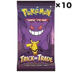 [10 팩 장미 판매] 2022 년판 해외 한정 포켓몬 카드 Trick or Trade BOOster Bundle 할로윈 프로모 팩 신품 미개봉