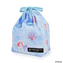 COLORFUL CANDY STYLE 新品   ディズニー 巾着 小 コップ袋 ネームタグ付き Ariel THE LITTLE MERMAID アリエル リトルマーメイド 子供用 巾着袋 コップ入れ コップ袋 巾着 コップ入れ 巾着袋 小 保育園