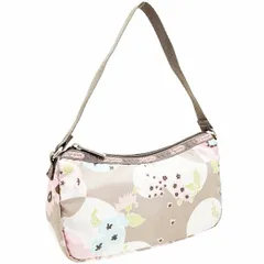 レスポートサック ミニバッグ ルル ナイロン ベージュ系 マルチカラー 7606 LESPORTSAC LULU フラワー 花柄 ドット 水玉 アクセサリーポーチ ハンドバッグ ショルダーバッグ バッグ バック カバン 鞄 レディース 女性 美品【中古】