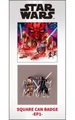 【中古】バッジ・ピンズ(男性) EP1 サーガ スクエア缶バッジ(2個セット) 「スター・ウォーズ」