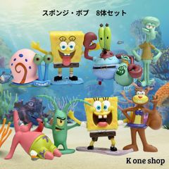 8体セット【スポンジボブ フィギュア 】スポンジ・ボブ 人形