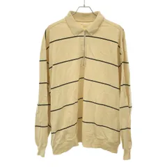 blurhms ブラームス 24SS  Border Collared Harf-zip ハーフジップボーダーカットソー BHS24S025 ベージュ 3のサムネイル