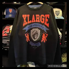 XLARGE EMBLEM LOGO CREWNECK KNIT BLACK Lサイズ