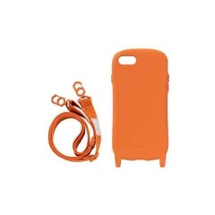 iFace Hang and iPhone SE(第3世代/第2世代)/8/7 ケース シリコンハード/ショルダーストラップ セット (オレンジ) 【 iphone SE3 SE2 iphone8 iphone7 ショルダー スマホケース 】
